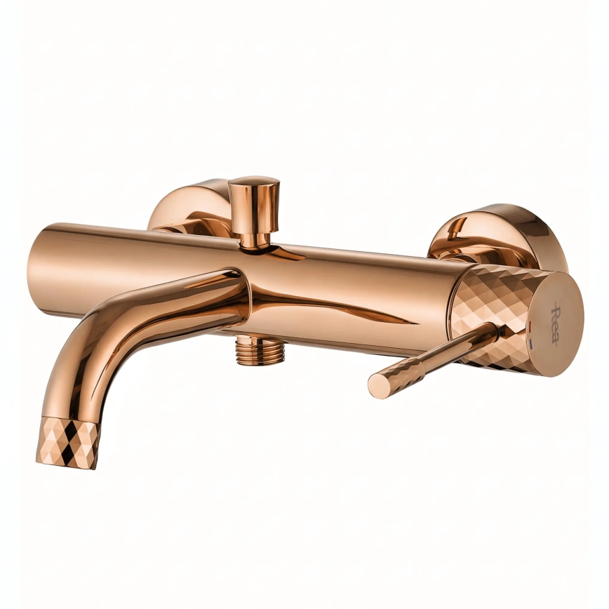 REA-B0980 - Σετ μπαταρίας για μπανιέρα LUNGO DIAMOND, βουρτσισμένος χαλκός