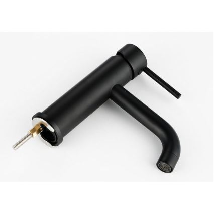 REA-B4102 - Μπαταρία νιπτήρα LUNGO 16,5 cm μαύρη