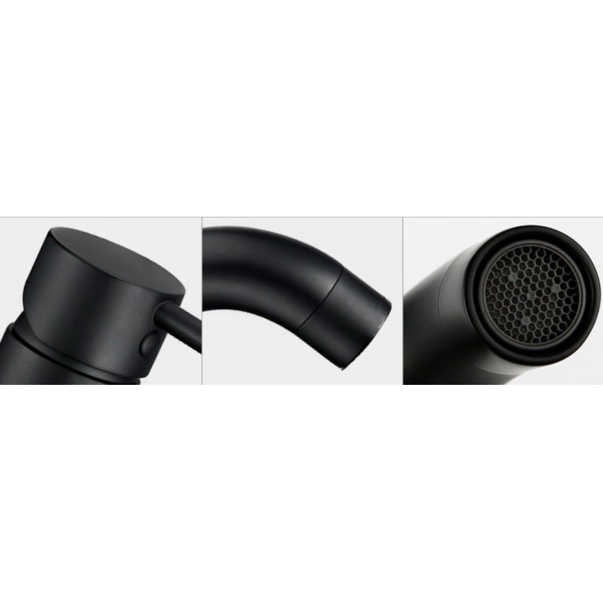 REA-B4102 - Μπαταρία νιπτήρα LUNGO 16,5 cm μαύρη