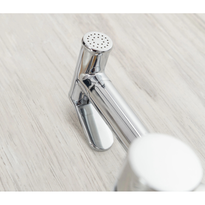 REA-B4106 - Μπαταρία μπιντέ με ντους χειρός για εντοιχισμένη εγκατάσταση LUNGO γυαλιστερό χρώμιο