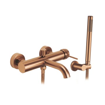 REA-B4567 - Σετ μπαταρίας μπανιέρας LUNGO, βουρτσισμένος χαλκός