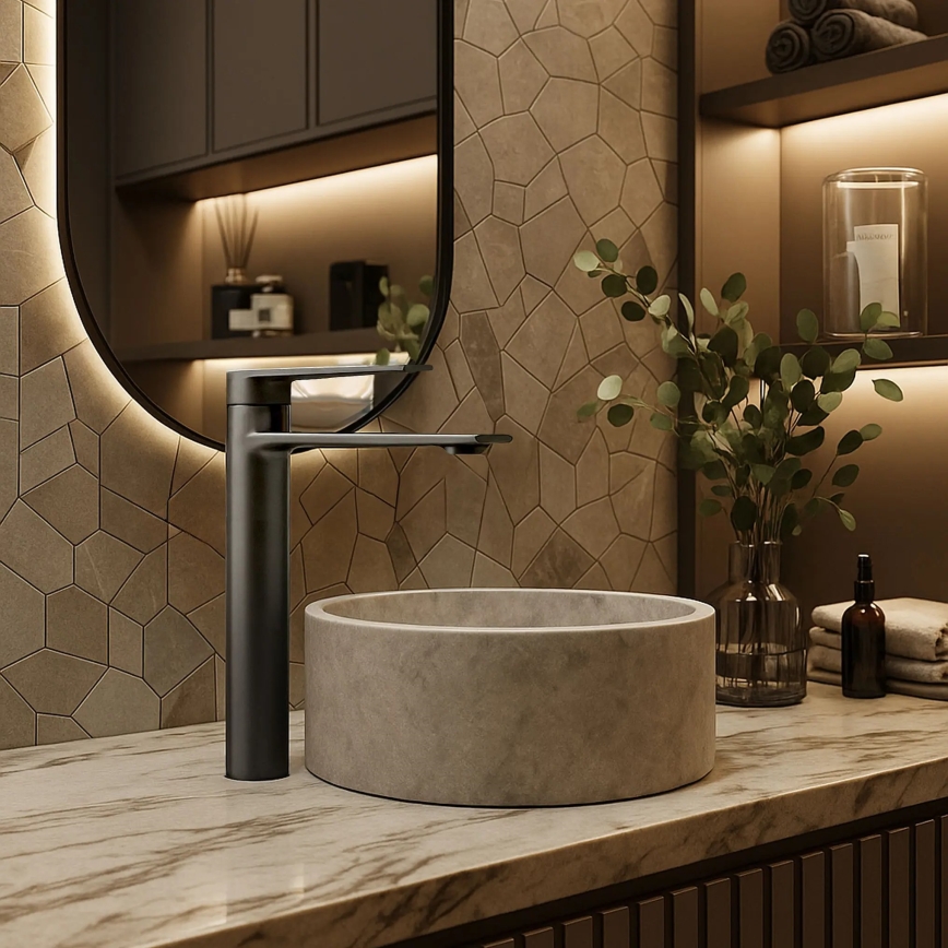 REA-B4584 - Μπαταρία νιπτήρα STORM 29,5 εκ. τιτάνιο