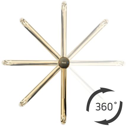 REA-B5002 - Μπαταρία νιπτήρα LUGANO 34 cm χρυσή