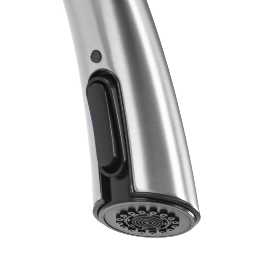 REA-B5314 - Μπαταρία νεροχύτη με ανασυρόμενη κεφαλή ROSS 43 cm νικέλ