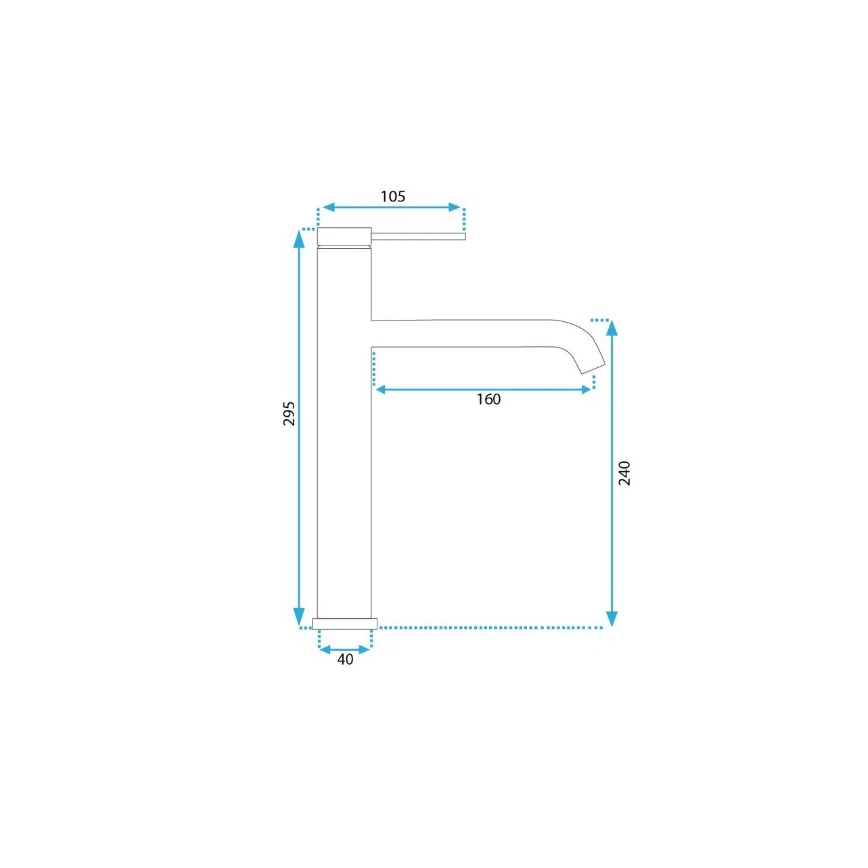 REA-B5330 - Μπαταρία νιπτήρα CLIF 29,5 εκ. νίκελ