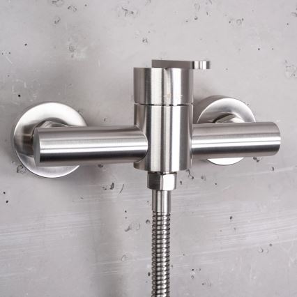 REA-B5502 - Σετ ντους με μίκτη ONTARIO, φινίρισμα νίκελ