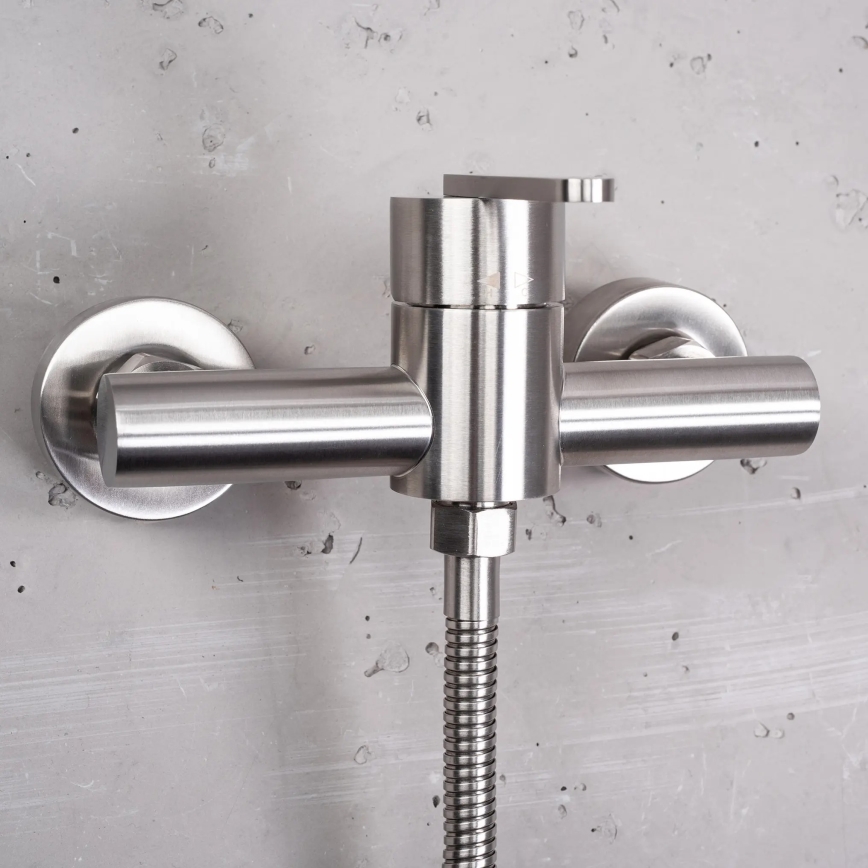 REA-B5502 - Σετ ντους με μίκτη ONTARIO, φινίρισμα νίκελ