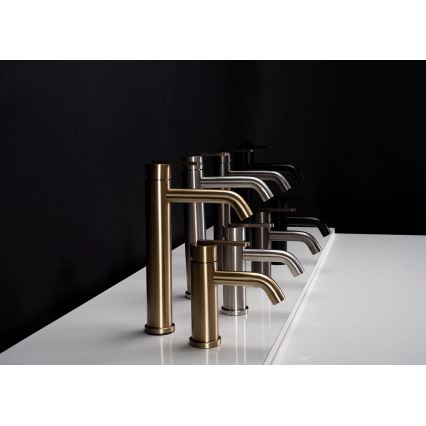 REA-B5505 - Μπαταρία νιπτήρα ONTARIO 17,5 εκ. σε βούρτσιστο χρυσό