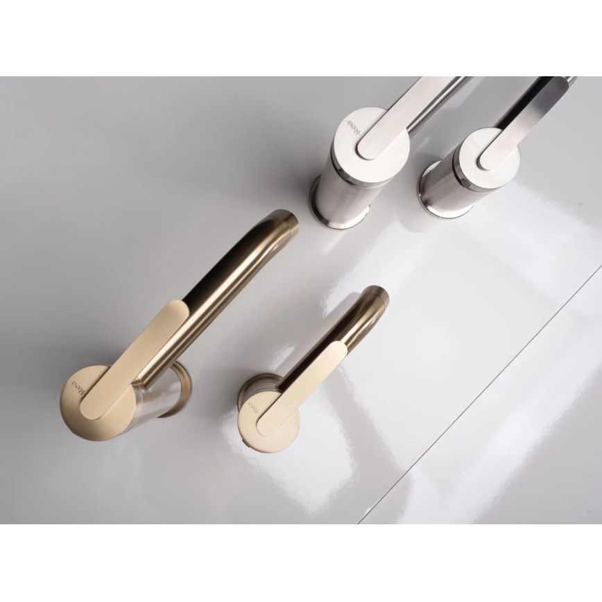 REA-B5509 - Μπαταρία νιπτήρα ONTARIO 30 εκ. σε σατινέ χρυσό