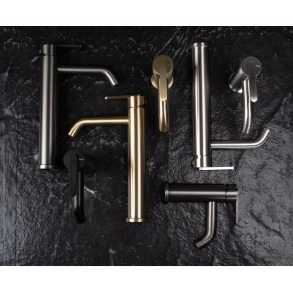 REA-B5509 - Μπαταρία νιπτήρα ONTARIO 30 εκ. σε σατινέ χρυσό