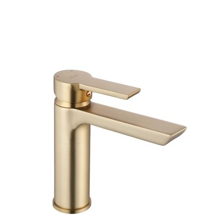 REA-B6410 - Μπαταρία νιπτήρα ARGUS 16 εκ., βουρτσισμένο χρυσό