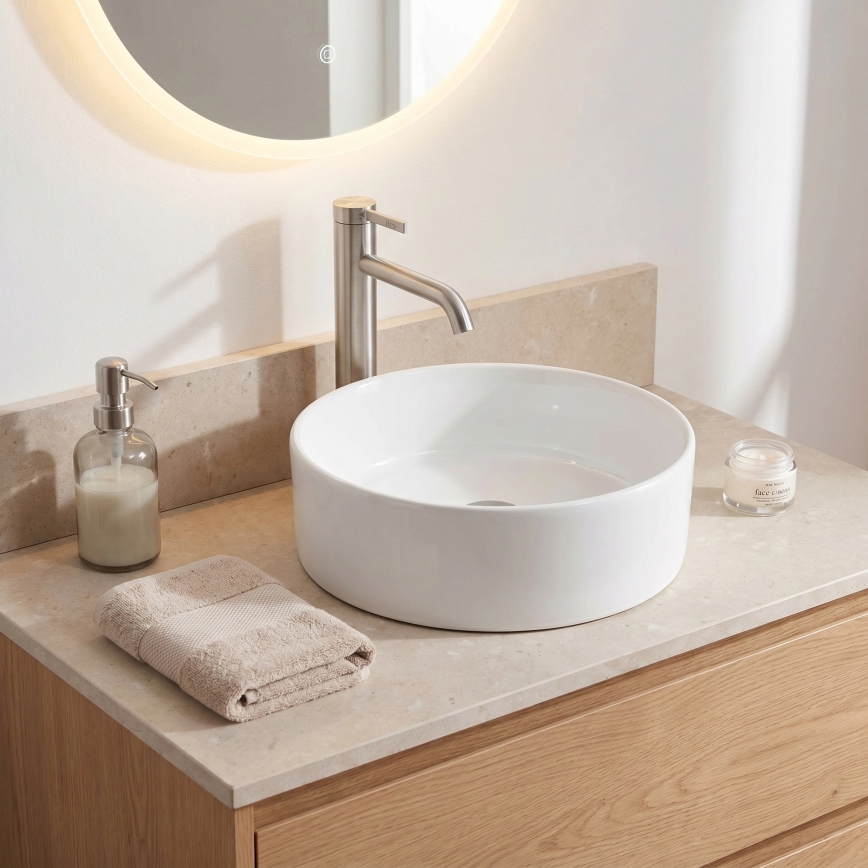 REA-B6538 - Μπαταρία νιπτήρα RIVO 28 cm νίκελ