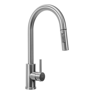 REA-B9146 - Μπαταρία νεροχύτη με τραβηχτό ψεκαστήρα FRESH 39,5 cm νίκελ
