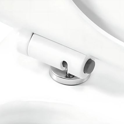 REA-C1652 - Κρεμαστή λεκάνη WC με κάθισμα GUSTAVO RIMLESS κεραμικό/λευκό