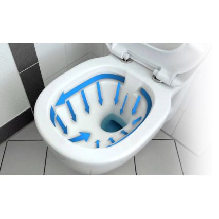 REA-C2760 - Κρεμαστή λεκάνη WC με κάθισμα CARLO FLAT MINI RIMLESS, κεραμική/γυαλιστερό λευκό