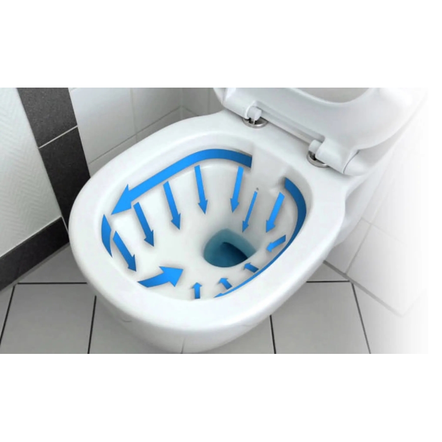 REA-C2760 - Κρεμαστή λεκάνη WC με κάθισμα CARLO FLAT MINI RIMLESS, κεραμική/γυαλιστερό λευκό