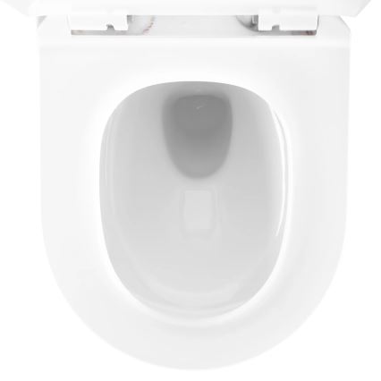 REA-C6390 - Επιτοίχιο WC με κάθισμα CARTER TORNADO RIMLESS κεραμικό/απομίμηση πέτρας