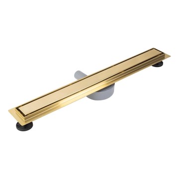 REA-G2703 - Γραμμικό κανάλι αποστράγγισης NEOX PRO 80 cm, ανοξείδωτο ατσάλι/βούρτσιστο χρυσό