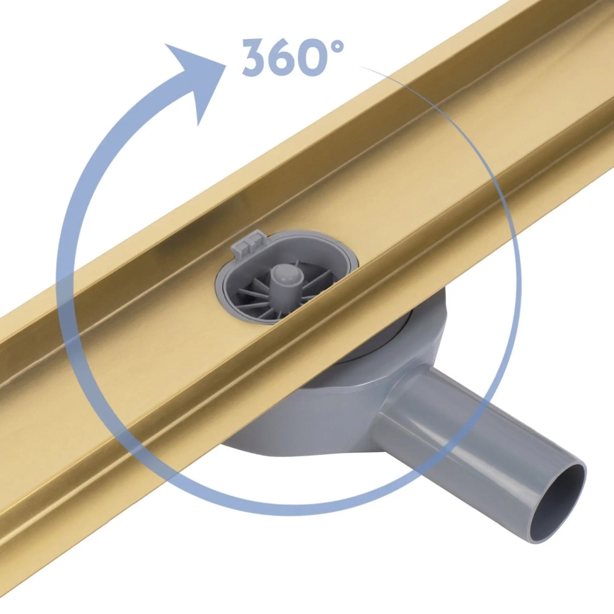 REA-G2743 - Κανάλι αποστράγγισης NEOX PRO 60 cm χρυσό