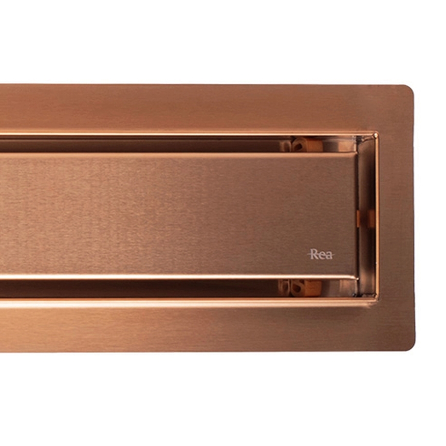 REA-G4800 - Κανάλι αποστράγγισης NEOX PRO 60 cm, φινίρισμα βουρτσισμένου χαλκού
