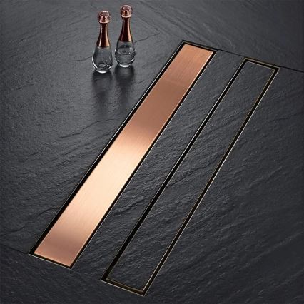 REA-G4802 - Κανάλι αποστράγγισης NEOX PRO 80 εκ., βουρτσισμένος χαλκός