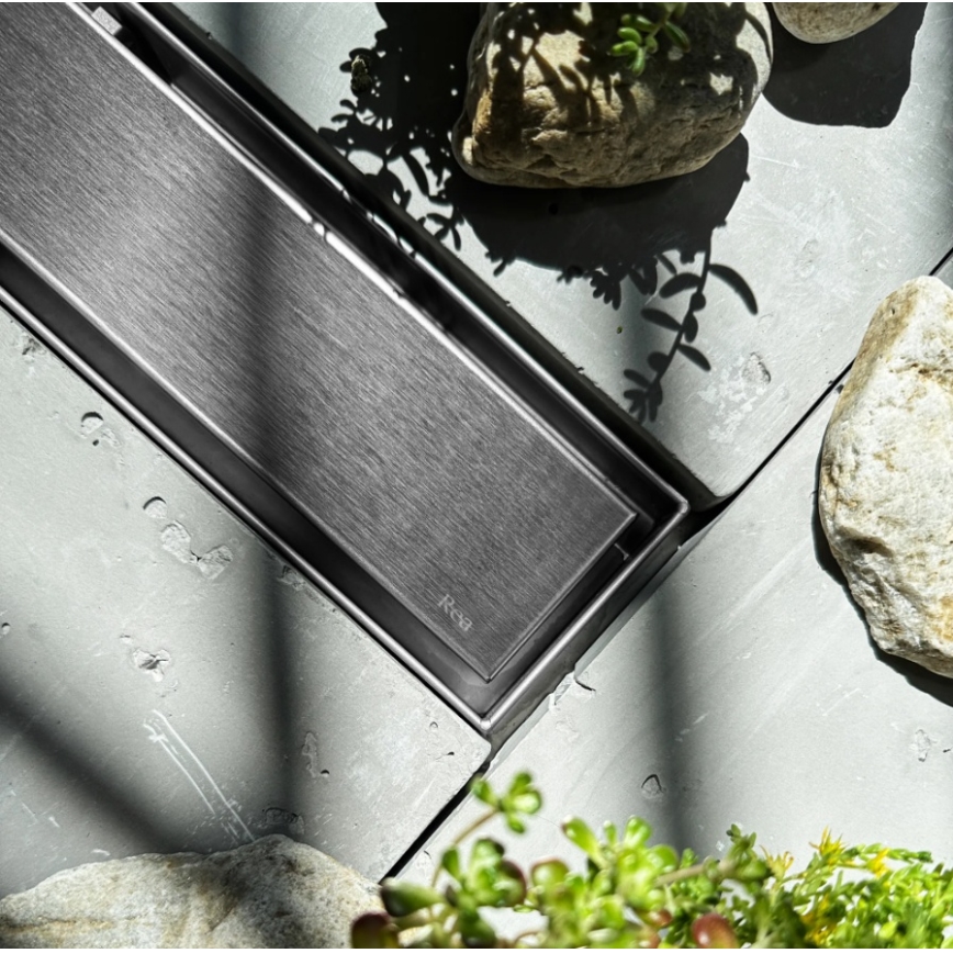 REA-G5807 - Γραμμική σχάρα αποστράγγισης NEOX PRO 60 cm, ανοξείδωτο ατσάλι