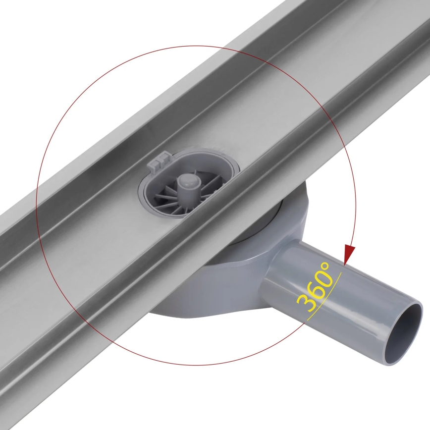 REA-G5811 - Γραμμικός αποχετευτικός καναλός NEOX PRO 100 cm νίκελ