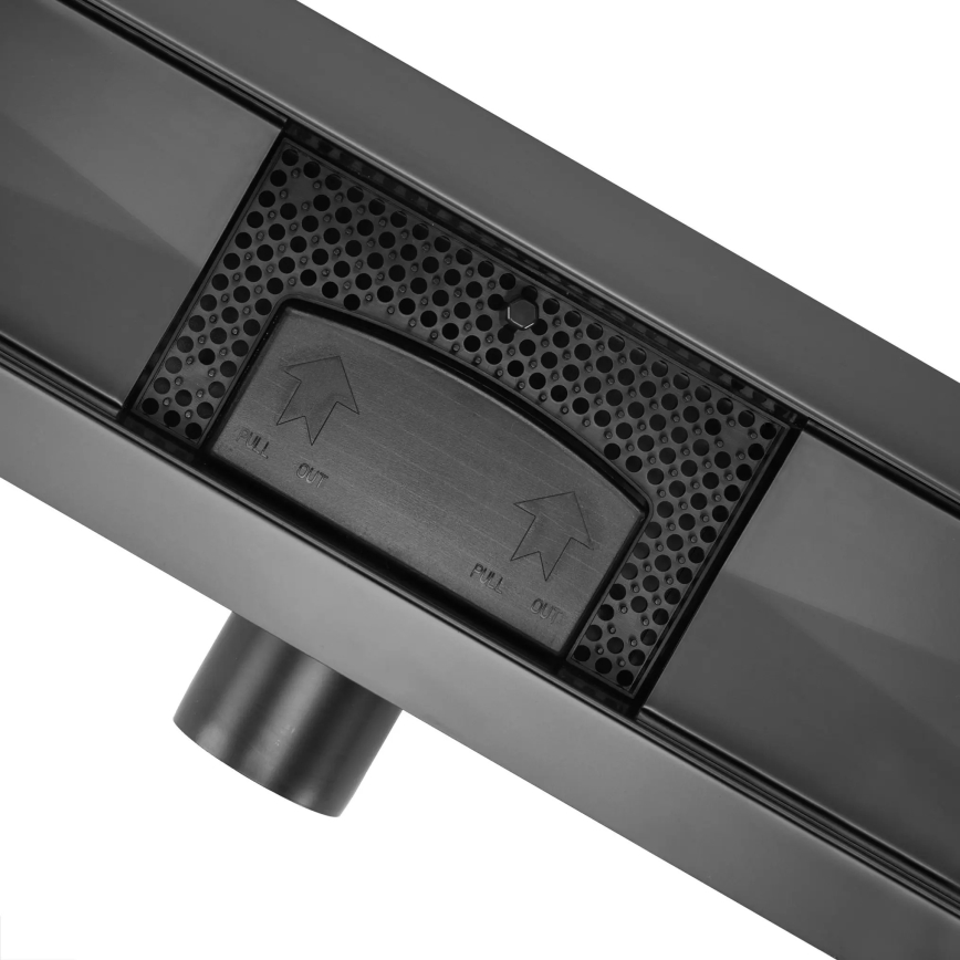 REA-G6600 - Κανάλι αποστράγγισης PURE NEOX 50 cm ματ μαύρο