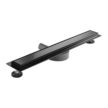 REA-G7802 - Γραμμική σχάρα αποστράγγισης NEOX PRO 70 cm ανοξείδωτο ατσάλι/μαύρο