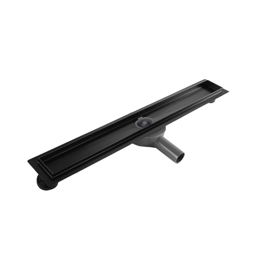 REA-G7802 - Γραμμική σχάρα αποστράγγισης NEOX PRO 70 cm ανοξείδωτο ατσάλι/μαύρο