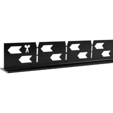 REA-K3218 - Προφίλ κλίσης 140 cm μαύρο