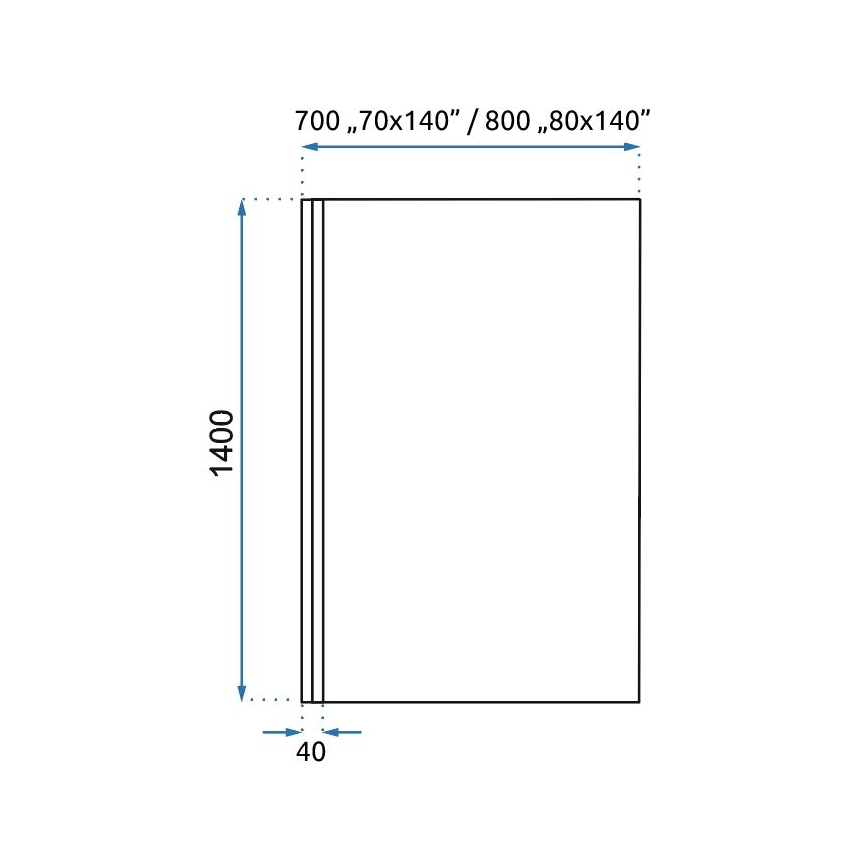 REA-K7390 - Πάνελ μπανιέρας LAGOS 140x80 cm μαύρο/διάφανο