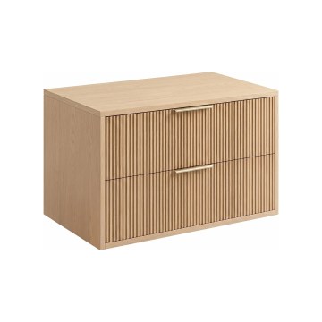 REA-M0409 - Επιτοίχιο ντουλάπι μπάνιου MONO 80x48,5 εκ. για τοποθέτηση κάτω από τον νιπτήρα, μπεζ
