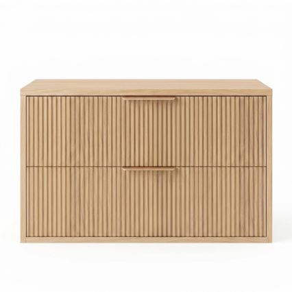 REA-M0409 - Επιτοίχιο ντουλάπι μπάνιου MONO 80x48,5 εκ. για τοποθέτηση κάτω από τον νιπτήρα, μπεζ