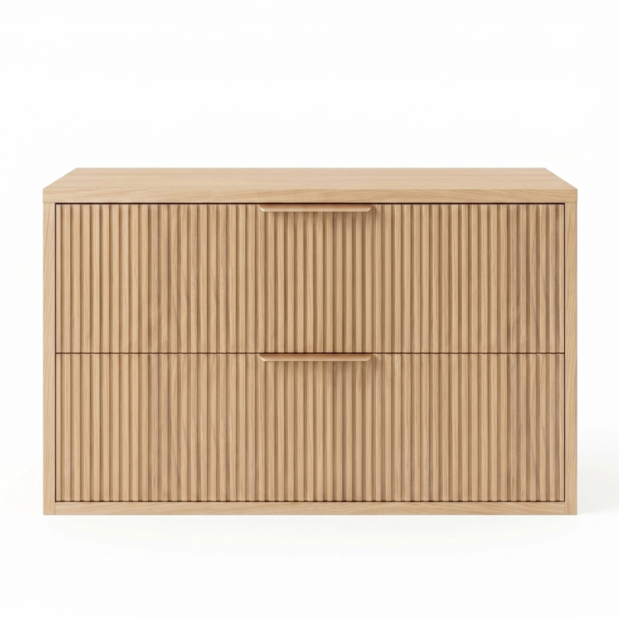 REA-M0409 - Επιτοίχιο ντουλάπι μπάνιου MONO 80x48,5 εκ. για τοποθέτηση κάτω από τον νιπτήρα, μπεζ
