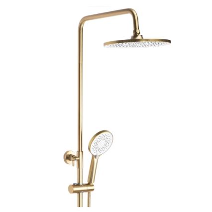 REA-P2400 - Σετ ντους με μπαταρία AVALON, βουρτσιστό χρυσό