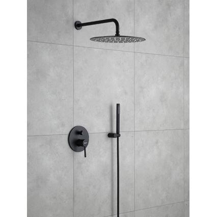 REA-P4100 - Σετ ντους με εντοιχιζόμενη μπαταρία LUNGO μαύρο