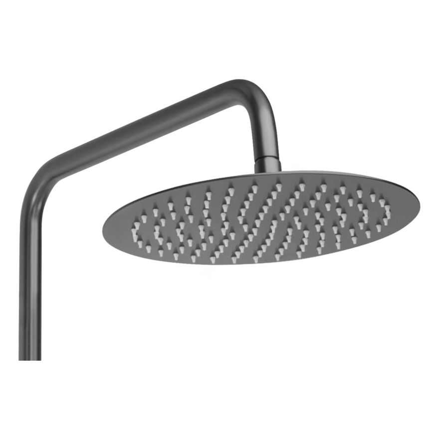 REA-P6386 - Σετ ντους με θερμοστατική μπαταρία LUNGO τιτάν