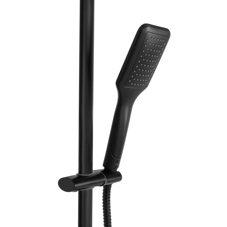 REA-P7101 - Σετ ντους με θερμοστατική μπαταρία TOM, ματ μαύρο