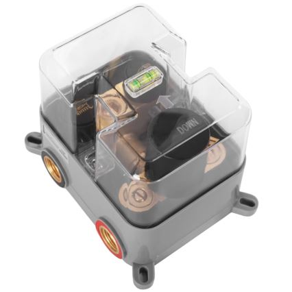 REA-P8551 - Σετ ντους με εντοιχισμένη θερμοστατική μπαταρία LUNGO βουρτσισμένο χρυσό