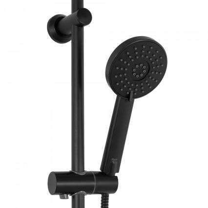 REA-P8804 - Σετ ντους με θερμοστατική μπαταρία BLISS μαύρο ματ