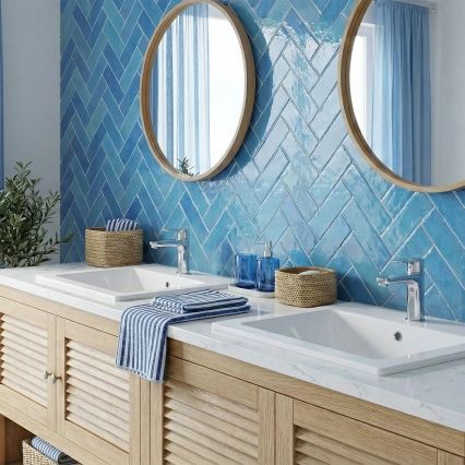 REA-U0040 - Εντοιχιζόμενος νιπτήρας DAFNE 46,5x76 cm κεραμικός/γυαλιστερό λευκό