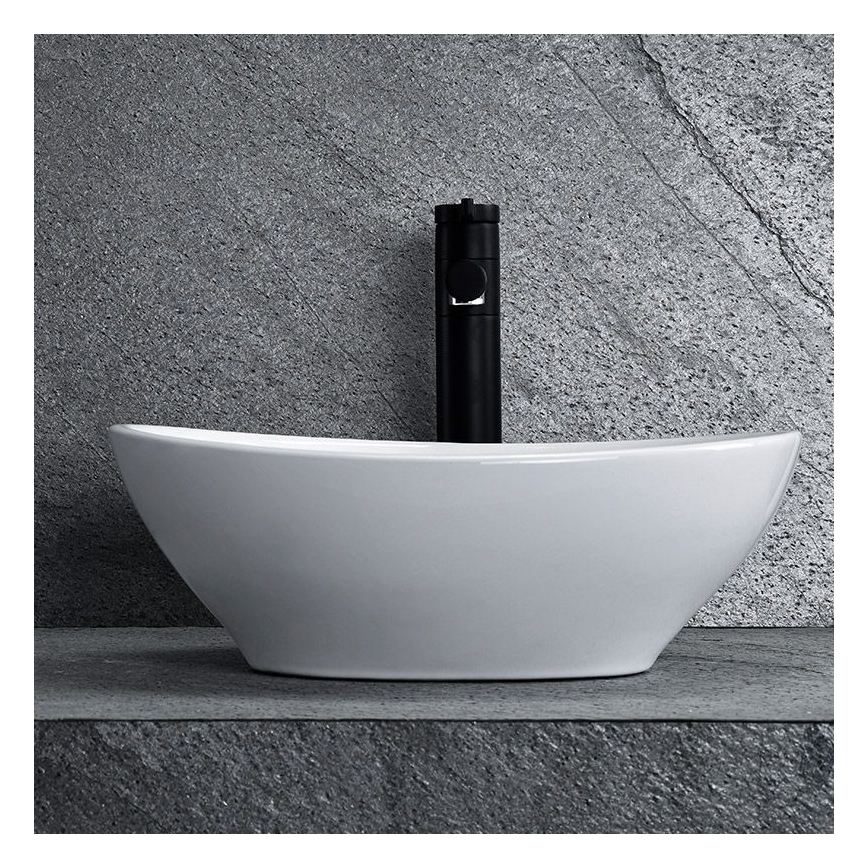 REA-U0133 - Νιπτήρας επιτραπέζιος SOFIA 34,5x41 cm κεραμικός/γυαλιστερό λευκό