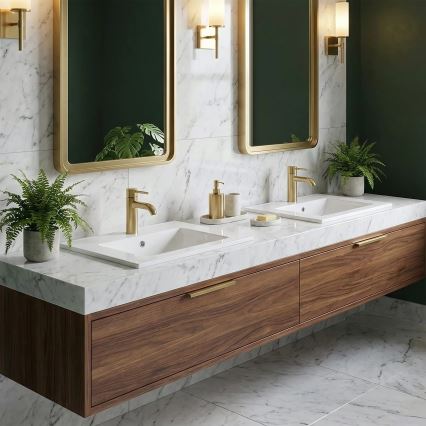 REA-U0190 - Ενθετός νιπτήρας DAFNE 46,5x72 cm κεραμικός/γυαλιστερό λευκό