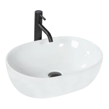 REA-U0416 - Επιτραπέζιος νιπτήρας AMELIA 34,5x48 cm κεραμικός/γυαλιστερό λευκό