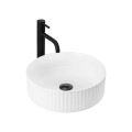 REA-U0601 - Επιτραπέζιος νιπτήρας DELIA 36 εκ. γυαλιστερό λευκό/εφέ πέτρας