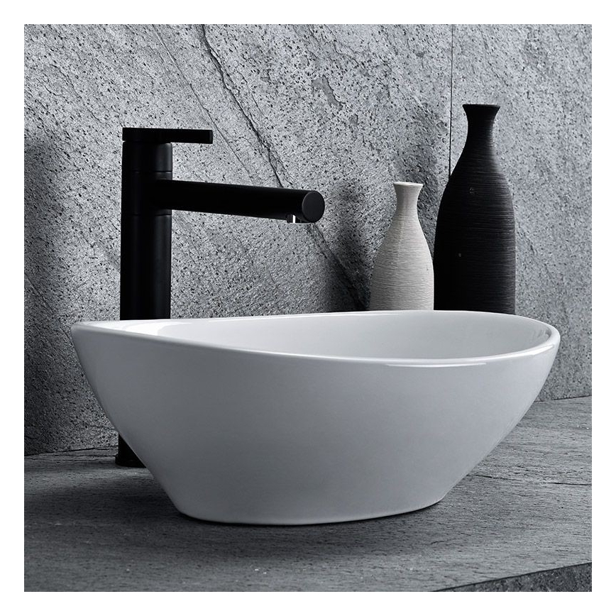 REA-U0623 - Επιτραπέζιος νιπτήρας SOFIA MINI 27x34 cm κεραμικός/γυαλιστερό λευκό