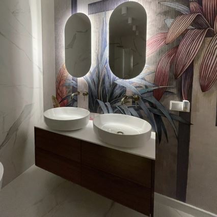 REA-U1223 - Νιπτήρας επιτραπέζιος QUEEN 41,5x55 cm κεραμικός/γυαλιστερό λευκό