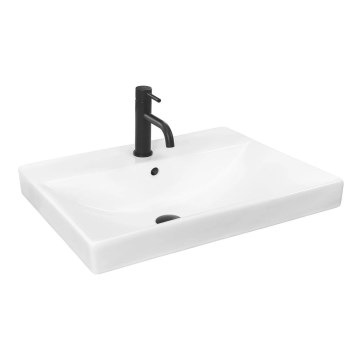 REA-U3326 - Εντοιχιζόμενος νιπτήρας MANDY 46x60 cm κεραμικός/γυαλιστερό λευκό