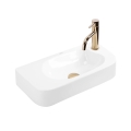 REA-U3610 - Νιπτήρας επιτραπέζιος/επιτοίχιος ODETTA 25x51 cm κεραμικό/γυαλιστερό λευκό